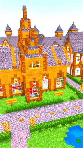 I BUILT THE " BIGGEST KINGDOM " IN MINECRAFT 😎 #op #viral #shorts
