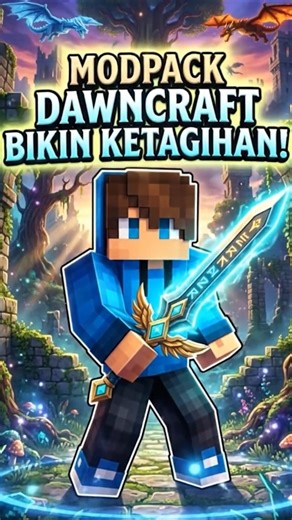 Modpack DawnCraft di Minecraft Java — Petualangan RPG yang Bikin Ketagihan! #shorts