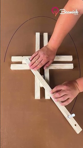 Drawing a perfect oval with this homemade tool #oval #handmade #tools #drawing