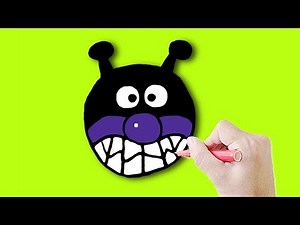 バイキンマンの描き方 How to Draw Baikinman
