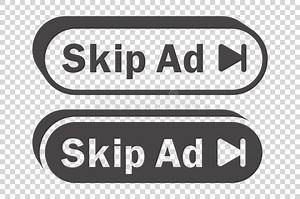 Skip Ad Button. Video Block Icon for Advertising. App Template for Interface Stock Vector - Illustration of advertising, arrow: 289307320