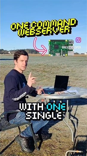 🧑🏽‍💻One Command Webserver for Raspberry Pi