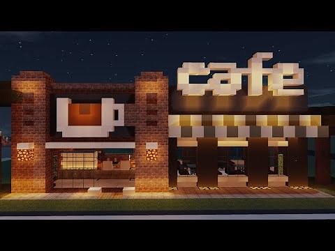 Cafe shop minecraft || Minecraft coffee shop