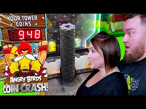 We went for a WORLD RECORD Coin Tower on Angry Birds Coin Crash!
