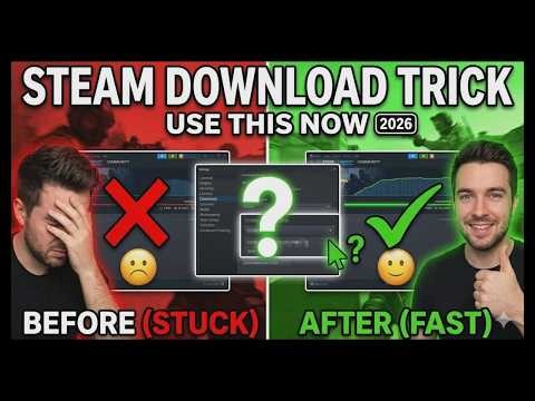 Steam Download Stuck or Slow? Fix It in 30 Seconds!