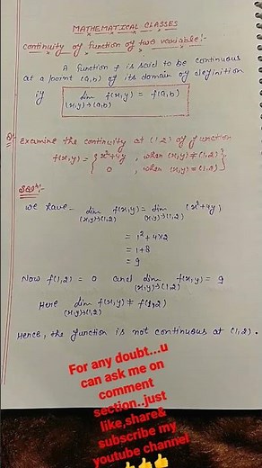 continuity of a function of two variables...