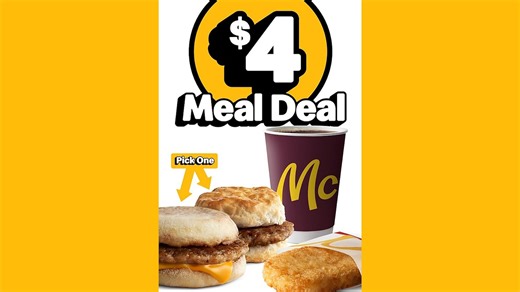 New $4 breakfast and other McValue deals coming to McDonald's