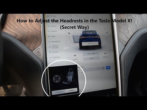 The secret way to adjust the headrests in the Tesla Model X!