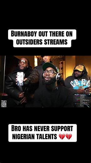 Burna Boy's Memorable Performance on Outsiders Stream