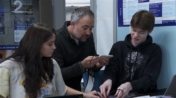 This year, the Minnetonka Public Schools Foundation funded a grant by Nick Bahr at Minnetonka High School to purchase consumables and other resources for the CIS Introduction to Computing Systems course. His students build Internet of Things (IOT) devices in a class that can give them credit at the University of Minnesota. "It's a really cool intersect of software and hardware," shared Bahr. "Computer engineering is the future, and knowing the skills [students] learn in this class, they can be a