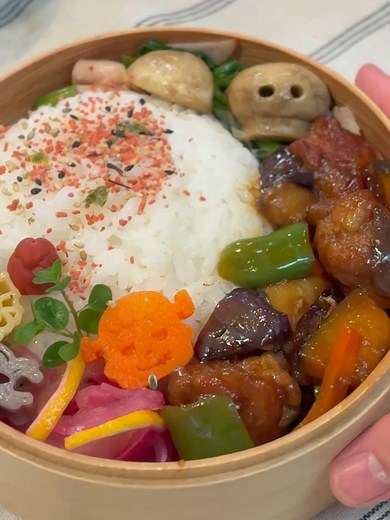 バルサミコ酢豚弁当のレシピと作り方