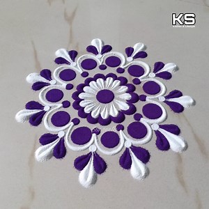 1.2M views · 3.3K reactions | Awesome rangoli idea for beginners!! #art #virals #fun #relaxing #satisfying | KS Kitchen & Lifestyle | Facebook