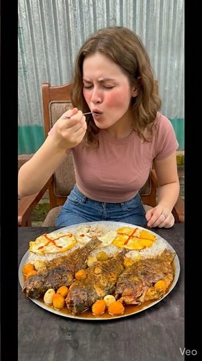 ASMR Fried Fish & Rice 🍗🍚 Loud Crunchy Eating Sounds | Super Satisfying Mukbang #mukbang #asmreating