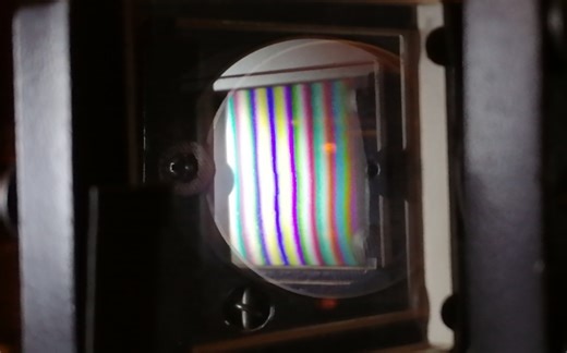 B站第一个迈克尔逊干涉仪的白光干涉视频。（物理竞赛实验）