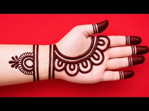Very easy simple mehndi design | new beautiful front hand mehndi design | mehandi ka design | mendi