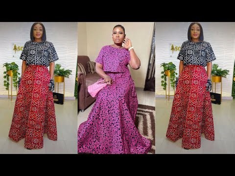 HOW TO CUT AND SEW THIS STYLISH FLARE SKIRT WITH DRAWSTRING POCKETS