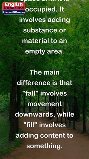 Fall and Fill (One Letter)