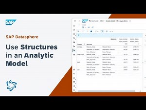 Use Structures in an Analytic Model: SAP Datasphere