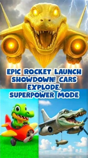 Epic Rocket Launch Showdown! Cars EXPLODE, Superpower Mode