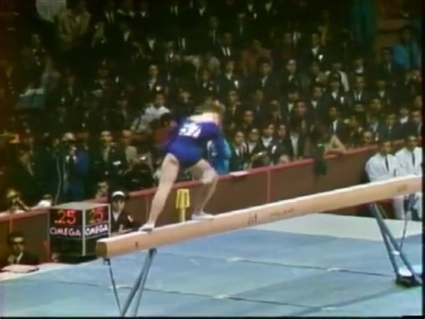26K views · 1.2K reactions | Olympic Flashback: 1968 Natalia Kuchinskaya (URS) BB 9.850 Lovely! | International Gymnast Magazine | Facebook