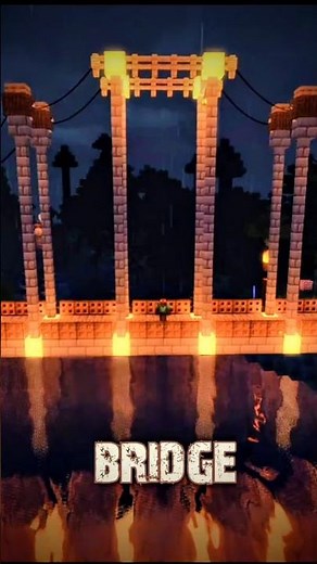 asthetic bridge in minecraft🔥#minecraft #mojang