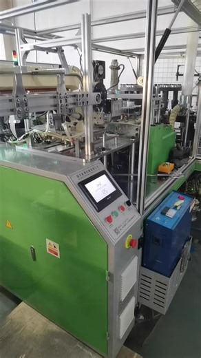 High speed paper cup machine connect hollw cup making machine in customer’s factory coffee cup