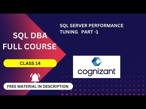 Performance tuning PART-1 SQL SERVER (SQL SERVER DATABASE FULL COURSE )