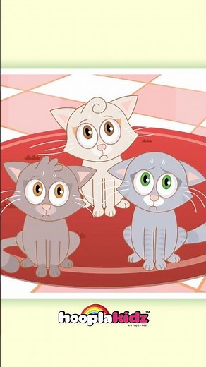 Three Little Kittens - Rhymes for Kids #shorts #kidsvideo #hooplakidz #nurseryrhymes