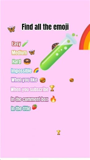 find all the emoji 🍓, Aaradhya creation with fun 🔥