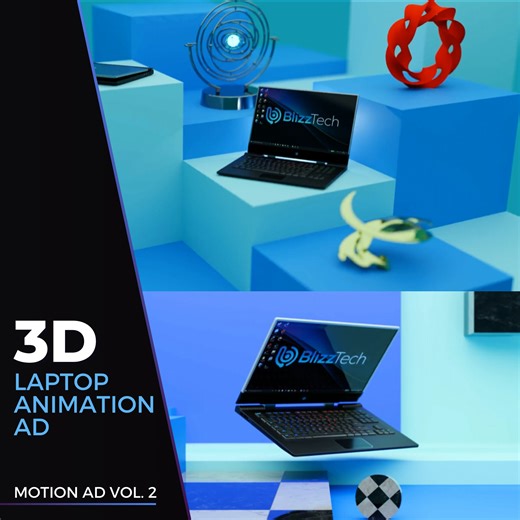 Innovative Laptop Commercial | Immersive 3D Visuals , Noor Ali
