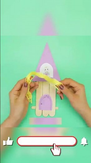 Disney Princess Craft 👸 | Rapunzel Tower DIY Tutorial#viral #papercraftideas #disney #handmade
