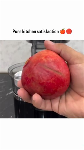 Candy on Instagram: "This 24-second clip is pure kitchen satisfaction 🍎🔴 A portable electric dual-head squeezer takes on two whole pomegranates at once — no mess, no struggle, no stained hands. As the machine presses down, the magic happens: seeds and skins separate cleanly, while rich, ruby-red juice flows smoothly into a waiting glass below. No hacking. No spooning. No countertop disaster. Why people love this video: The clean separation feels oddly satisfying Zero effort compared to traditi