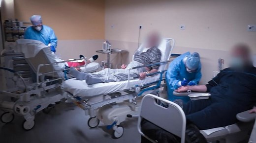 Patients line hallways in crowded Italian hospitals