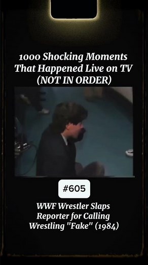 WWF Wrestler Slaps Reporter for Calling Wrestling "Fake" (1984)