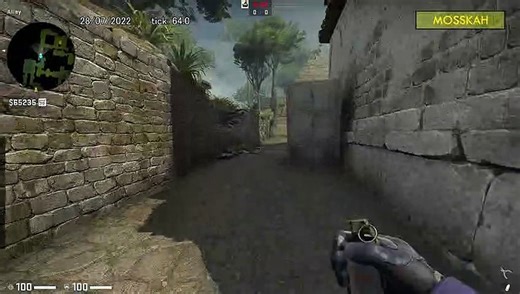 How to Smoke Ramp on Ancient, option 1 - CSGO