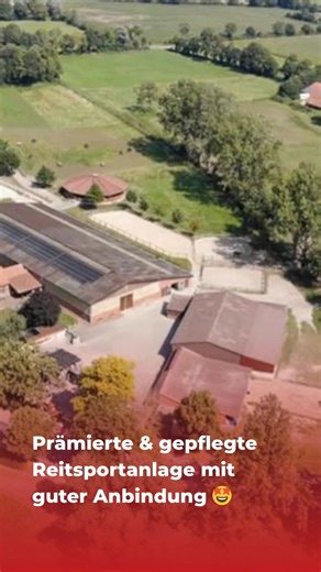 Eine Reitanlage mit Qualitätssiegel – hier werden Pferdeträume wahr 🐴🏡 Ein Blick lohnt sich ⬇️ http://ehorses.pro/4nXLyqZ Im wunderschönen Riede, umgeben von Natur und mit hervorragender Anbindung, erwartet dich ein Fünf-Sterne-Betrieb mit exzellenter Infrastruktur: ✓ Große Reithalle mit internationalen Maßen ✓ Rundhalle mit Sprinkleranlage ✓ 2,5 km Ausreitweg ✓ Boxen mit Paddock & Offenstall ✓ Stilvolles Wohnhaus mit Einliegerwohnung Ein Ort, an dem Pferdesport, Leben & Leidenschaft aufeinand