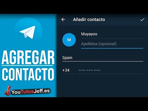 Como AÑADIR CONTACTOS a Telegram