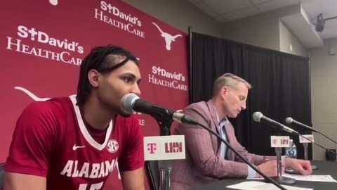 Alabama Forward Jarin Stevenson on his career night at Texas