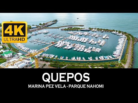 Quepos desde el aire | Marina Pez Vela y Parque Nahomí en 4K