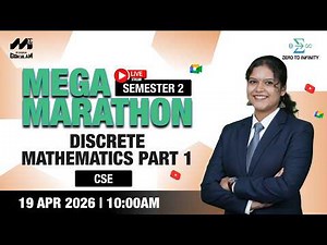 🔥 MEGA MARATHON | Discrete Mathematics Part 1 | SEM 2 - CSE | LIVE @ 10 AM | MSG | Keerthi Miss