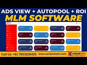 autopool mlm software || with unique features || ZorDon Tech || 🔥mlm software kaise banaye🔥