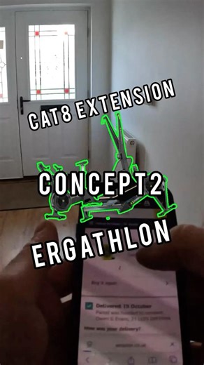 Ergathlon hard wire #concept2 #ergathlon #rower #skierg #bike #crossfit #hyrox #ethernet #driathlon
