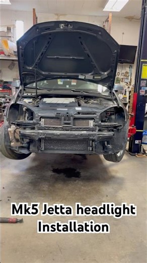 Mk5 Jetta headlight installation #mk5 #vw #jetta #autorepair #volkswagen #gli #gti #cardiy #car