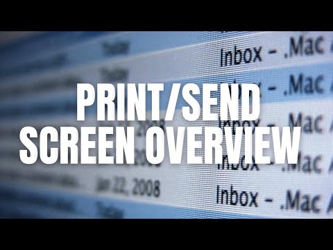 Print Send Screen Overview - TPS Cloud Axis