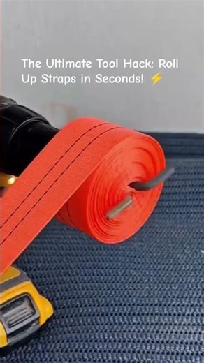 The Ultimate Tool Hack: Roll Up Straps in Seconds! ⚡️