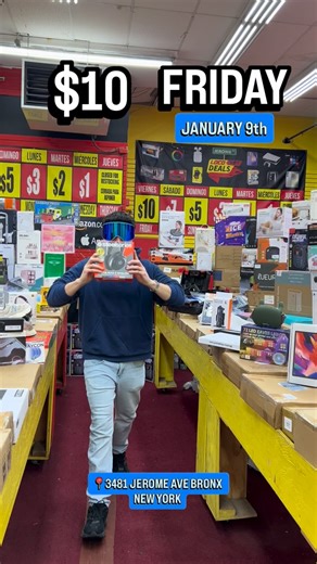 LOCOHOTDEALS JEROME AVE on Instagram: "‼️THIS FRIDAY JANUARY 9th🗓️‼️ELECTRONICS AND MUCH MORE…. 📍3481 JEROME AVE BRONX NEW YORK ‼️ CUALQUIER ARTÍCULO $10 ⏰DOORS OPEN 9:30AM⏰ #1 IN THE NYC AREA 🥇 DEALS SO GOOD YOU HAVE TO SEE IT TO BELIEVE IT! 👀 TOP QUALITY PRODUCTS FOR THE LOWEST PRICES IN THE INDUSTRY! HOME GOODS 🏠 APPLIANCES ⏲ ELECTRONICS 💻 BATH & BEDDING 🛁🛏 FASHION & BEAUTY 👗💋 OUTDOOR & TOOLS 🧰 🎣 CHILDRENS CLOTHING & TOYS 🧸 & SO MUCH MUCH MORE!!!!!!! 🥳🥳🥳🥳 WHY PAY FULL RETAIL