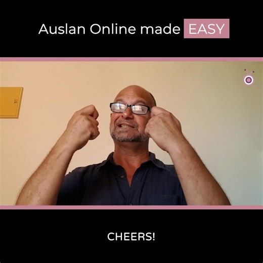 2K views · 47 reactions | Today, our deaf presenter showed you how to sign “Cheers!” from our Greetings videos featured inside our Members’ Club program. Remember, the key to learning how to sign is PRACTISE! 珞 Go ahead. Have fun in signing these words  | Auslan Online | Facebook