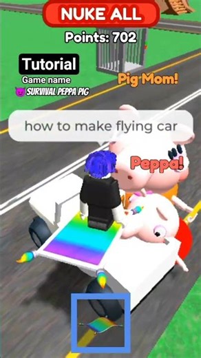 tutorial how to make a flying car in Roblox!