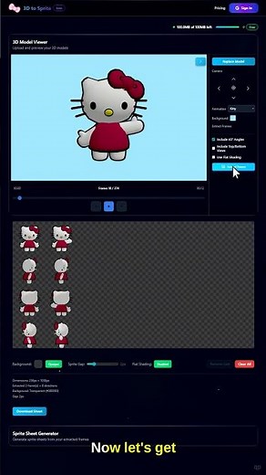 3D to Sprite - Create sprite sheets from 3D models