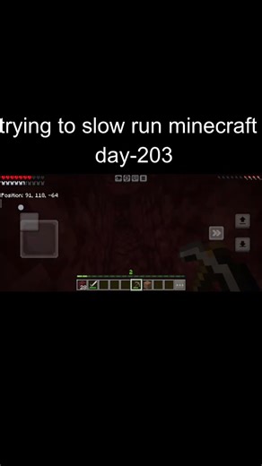 trying to slow run minecraft | day-203